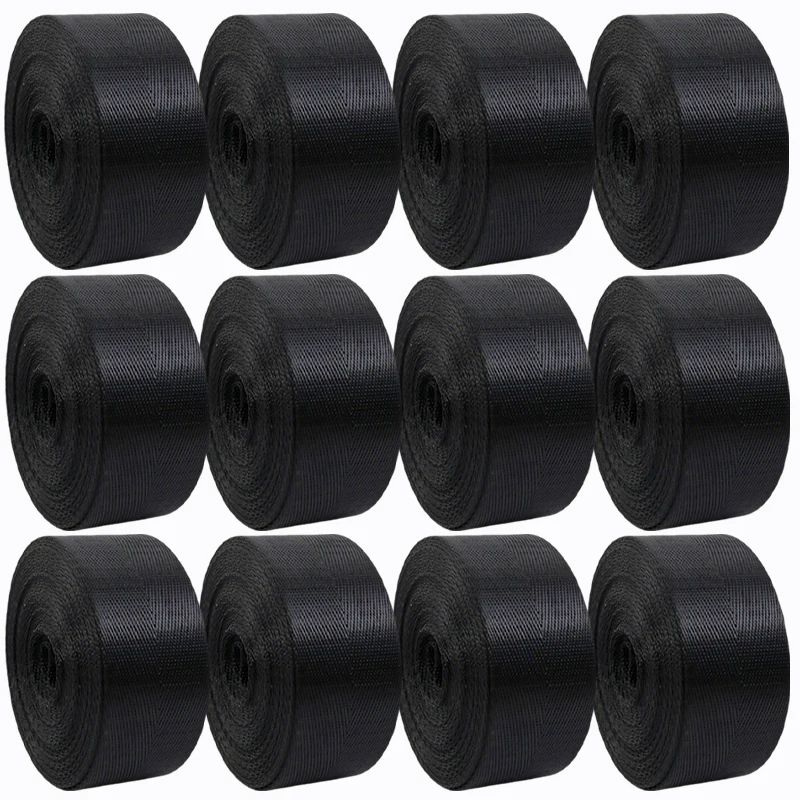 

10 м черная нейлоновая лента для ремня для сумки на метр 20/25/32/38/50 мм лента для поводка для домашних животных ремень для одежды слинг материал для рукоделия