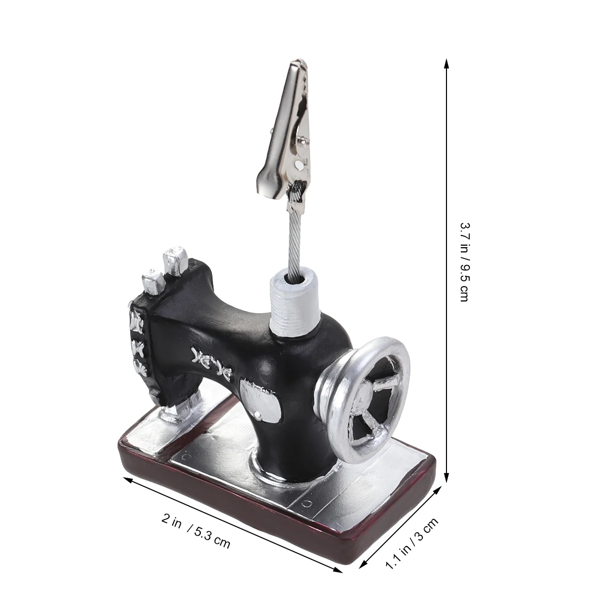 

Retro Resin Note Clamp Memo Clip Photo Holder Vintage Table Decoration Cube Base Small Space Office Home Use Durability Clasp
