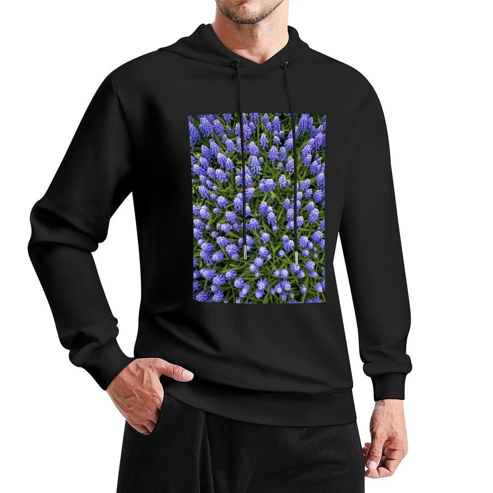 

Hyacinth Explosion Pullover Hoodie hooded shirt anime clothing autumn jacket men hoodie streetwear