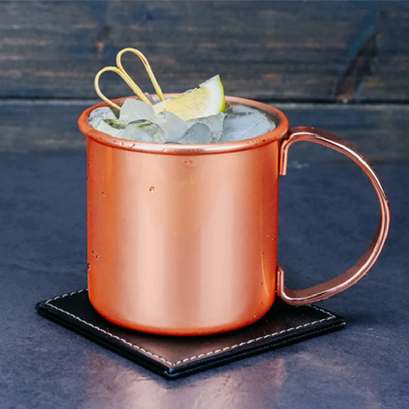 304 الفولاذ المقاوم للصدأ مطلية بالذهب والنحاس زجاج البغل موسكو | زجاج كوكتيل مستقيم/زجاج بيرة #2