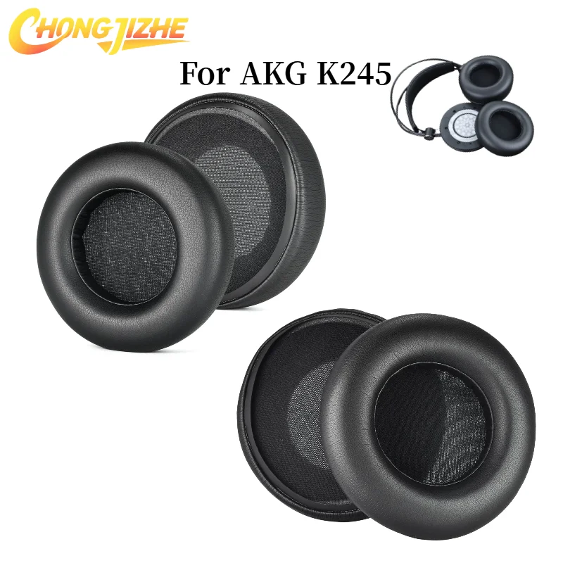

CHONGJIZHE Ear Pads For AKG K245 Ear Pads Headphones Replacement Soft Foam Cushion Sponge Pad Leather Earmuffs repair parts