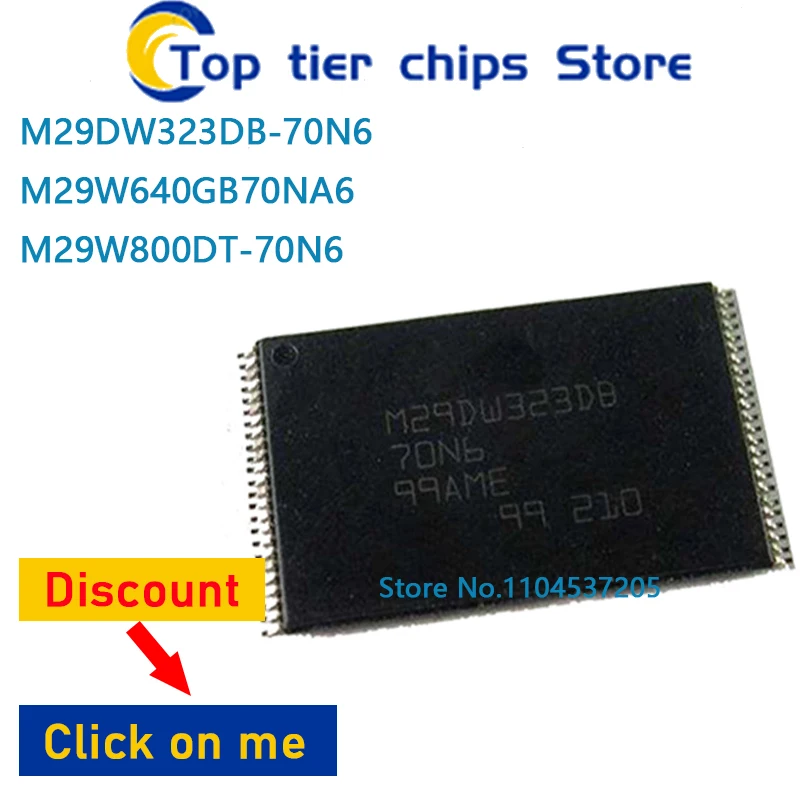 

1 шт./лот M29DW323DB-70N6 M29W640GB70NA6 M29W800DT-70N6 TSOP 100% НОВЫЙ