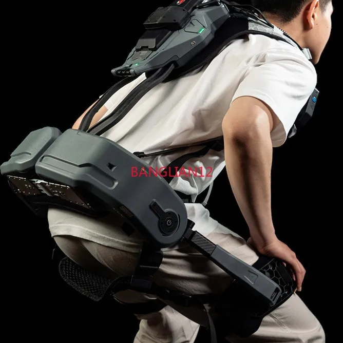 High-strength industrial material waist support exoskeleton  for heavy lifting and short-distance transportation