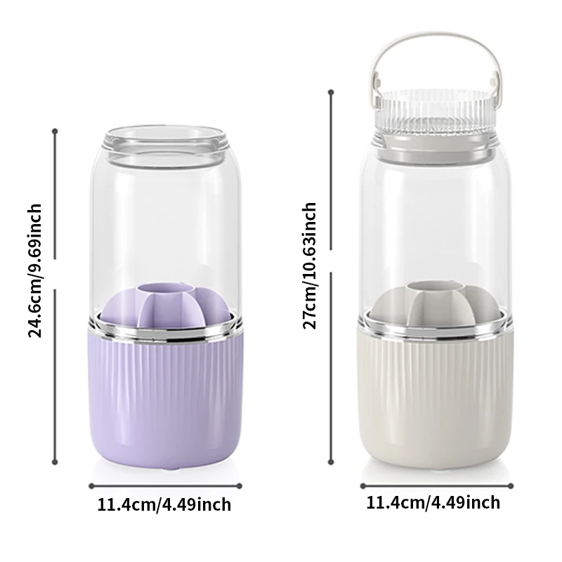Rotating Washable and Drying Cosmetic Storage Box Makeup Brush Bucket Desktop Dustproof Eyeshadow Brush Organizer