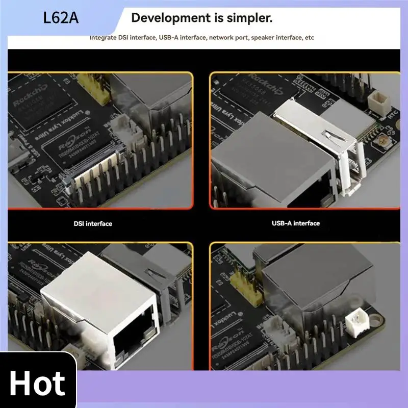 

L62A Lyra Ultra RK3506B 8 ГБ встроенного EMMC, без Wi-Fi6, без Poe с портом аудио и дисплея Высокопроизводительный вычислительный модуль
