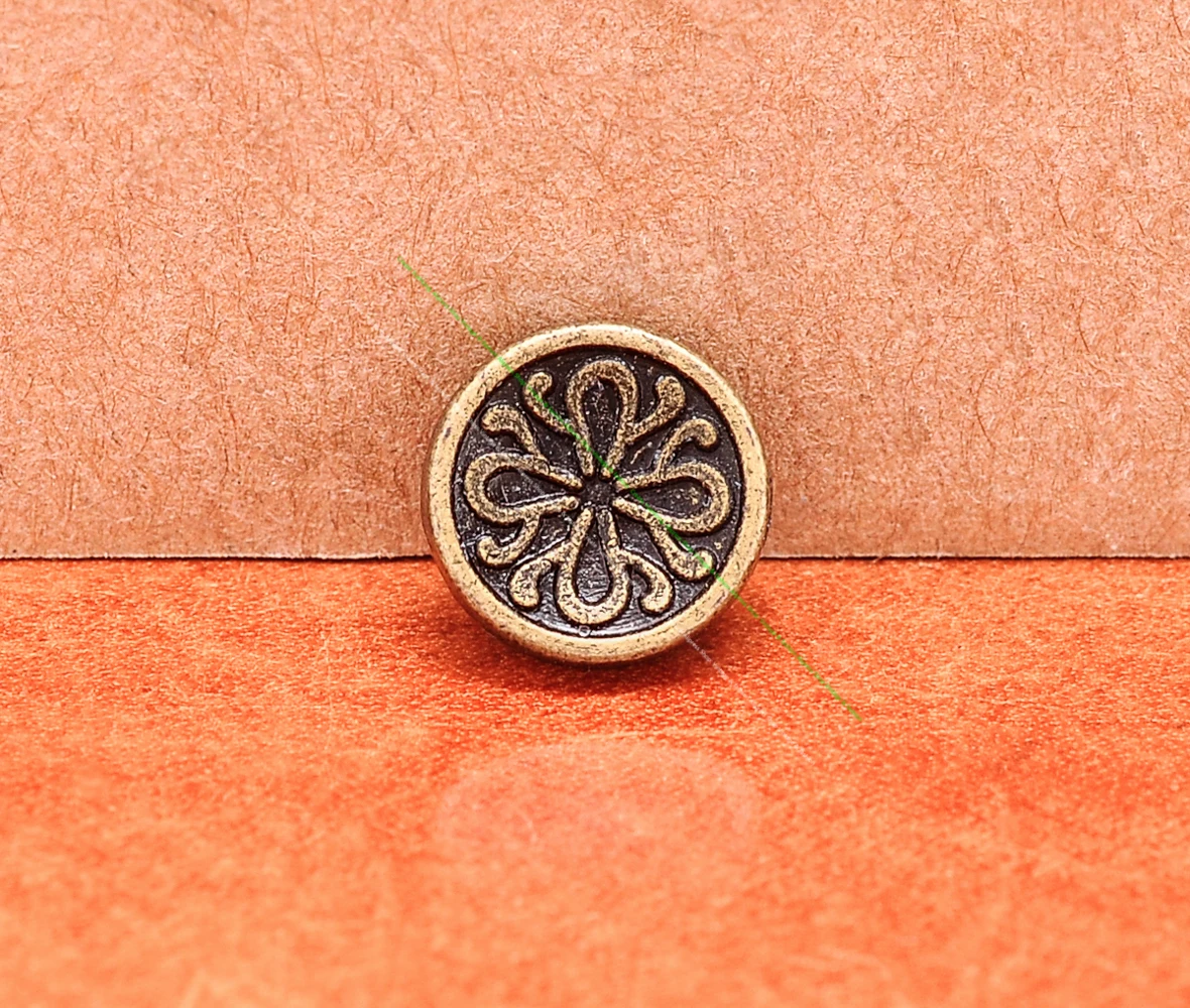 10mm 50 pz Della Boemia Del Fiore Rivet Studs chiodi a Testa Piatta Conchos Artigianato In Pelle Decorazione