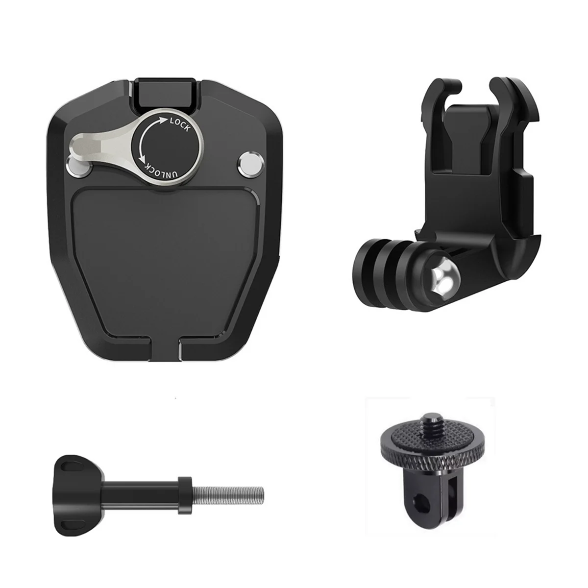 Motorcycle Windshield Clip Aluminum Alloy Mount for GoPro Hero 12 Insta360 X3 Action 3 4 Camera Accessories Style