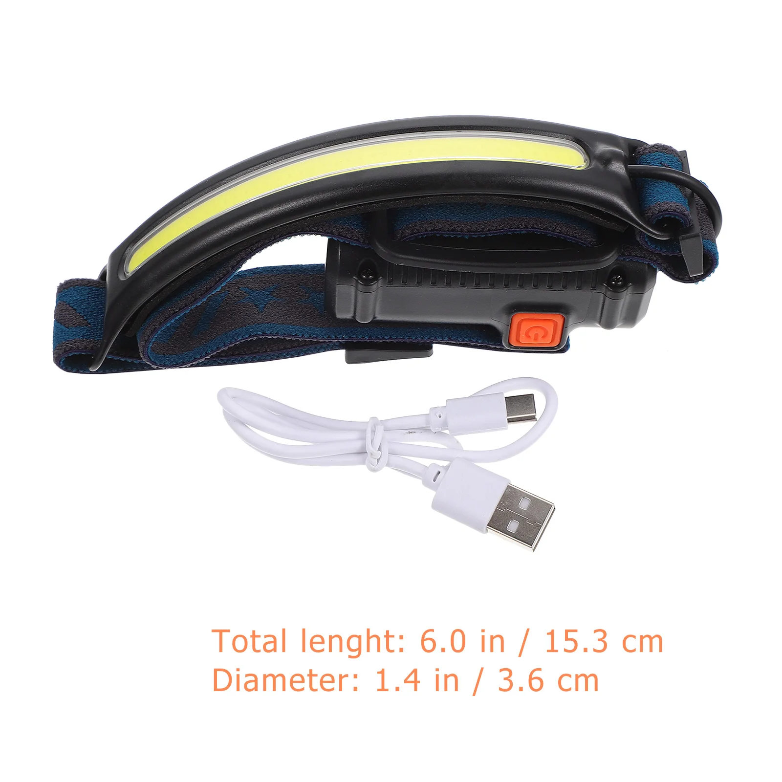 

Adjustable Usb Rechargeable Night Running Headlight Outdoor Working Lamp For Camping Cycling Hiking Fishing With Large