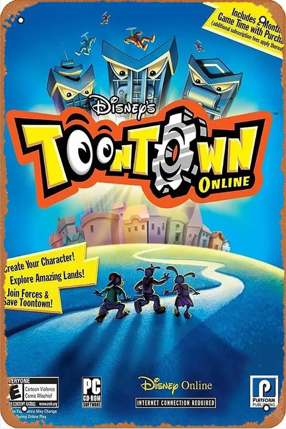 

Toontown: The Movie (2003) постер винтажный коллекционный оловянный знак украшение домашний бар настенный художественный подарок 8x12 дюймов