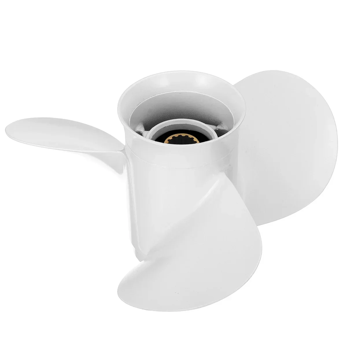 

White 3 Blades 13 Spline Tooth 663-45943-02-EL For Yamaha 40-60HP Marine Propeller 11 x 15-G Boat Outboard Aluminum