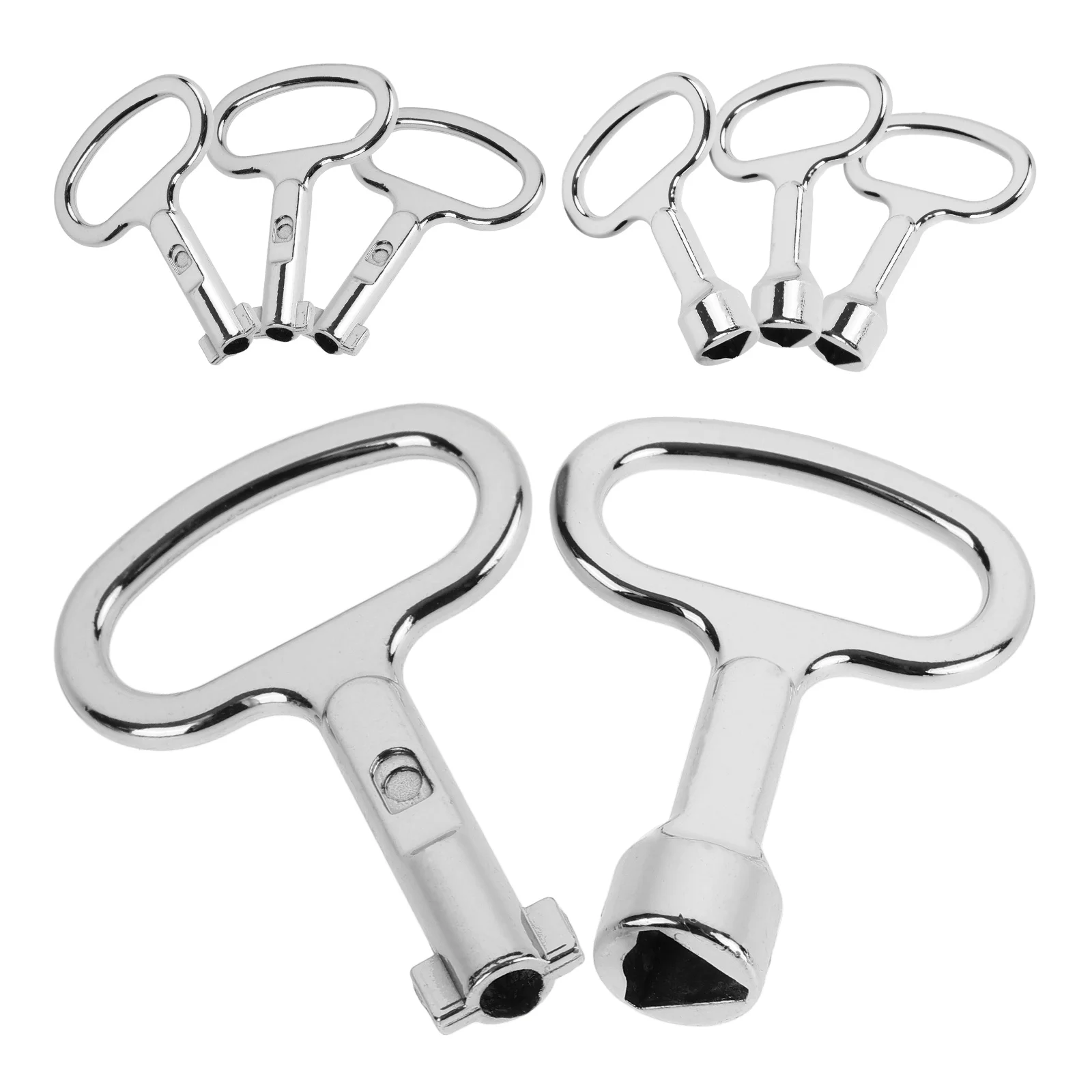 

8Pcs Aluminum Triangle Keys for Electric Cabinet Water Gas Meter Box Durable Suitable Distribution Boxes Valves Power