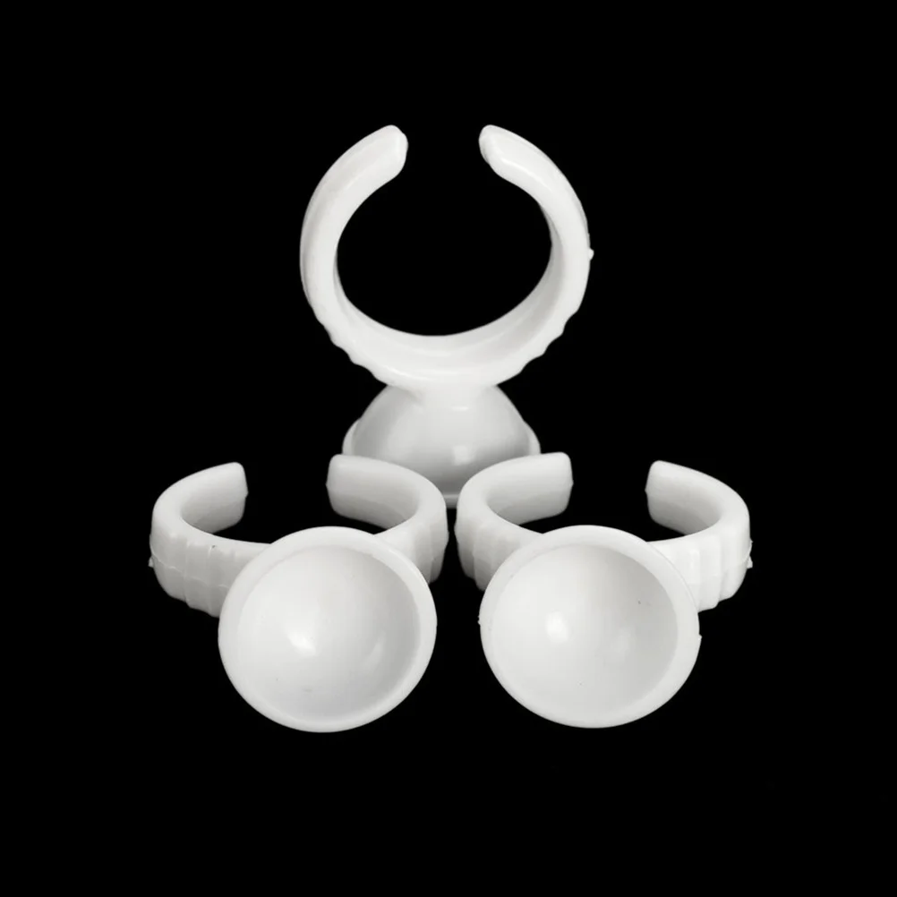 

100Pcs Professional Eyebrow Tattoo Ink Caps Disposable Ring Containers for Pigment Storage Easy Artist Supplies