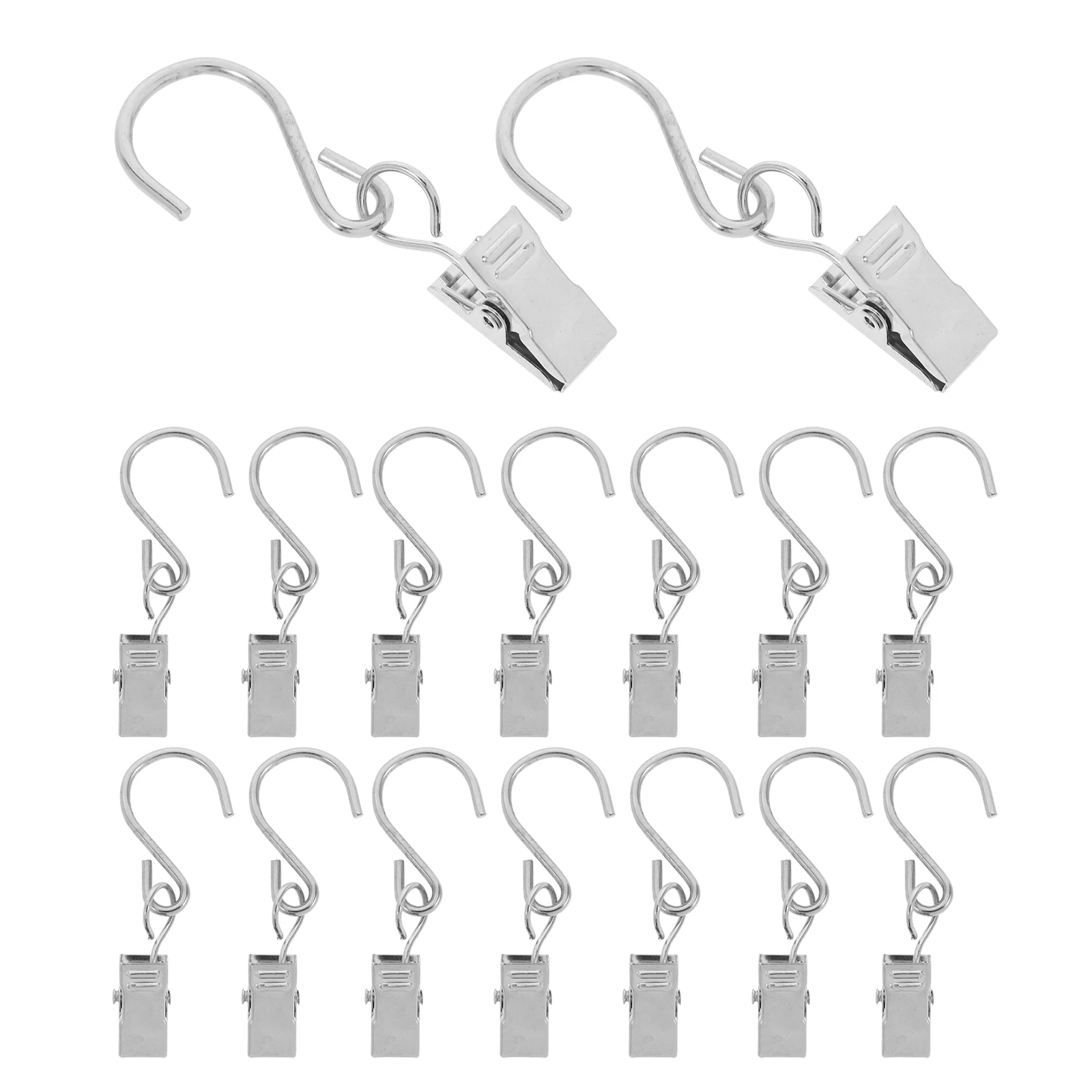 

20pcs Durable Iron Hooks String Light Hooks for Hanging Decorations Outdoor Parties Patio Garden Camping Tent Gutter Hangers