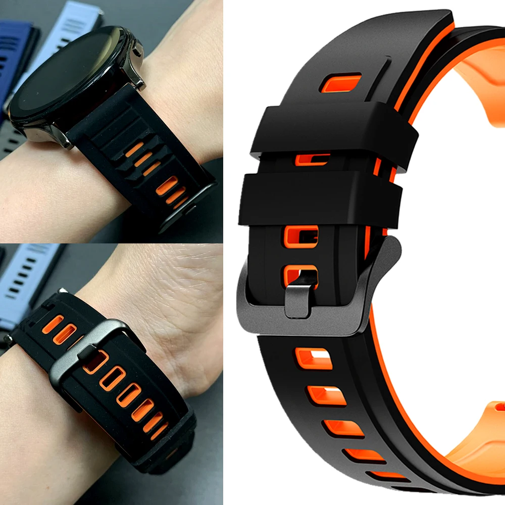22mm Silicone Wrist Strap For Polar Grit X X2 Pro Titan Belt Bracelet Correa For Polar Vantage M M2 M3 V3 Sports Smartwatch Band