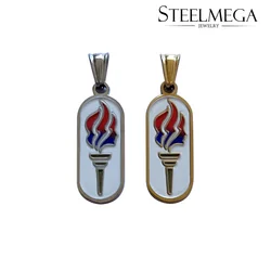ACEROLL Stainless Steel Pendant of Young Women Torch Award Medal for Mormons for PERSONAL PROGRESS