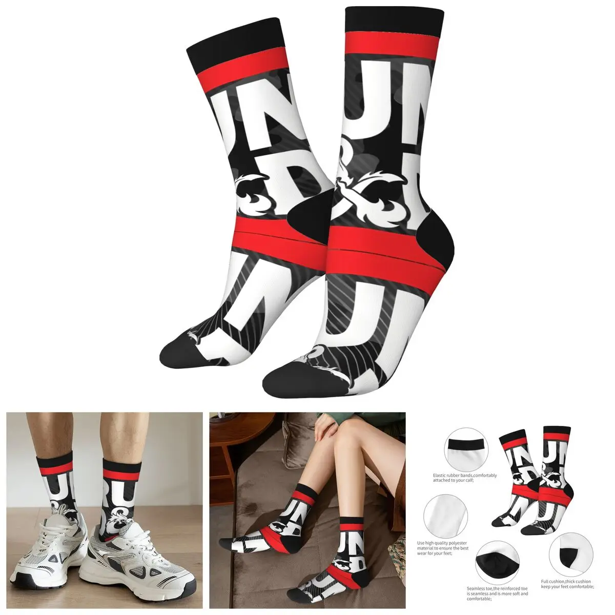 Happy Funny Men's compression Socks Zany Retro Harajuku Dungeons & Dragons Street Style Novelty Casual Crew Crazy Sock Gift