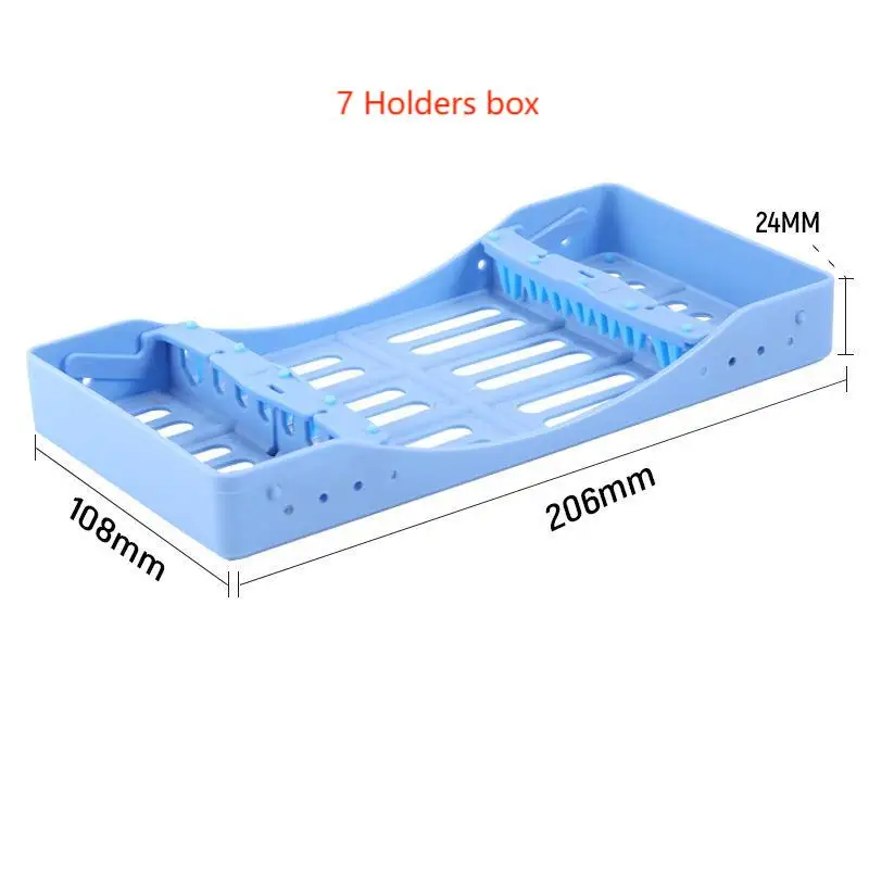 5/7/10 Holes Dental Sterilization Rack For Composite Resin Filling Spatulas Aesthetic Restoration Placing Box Dentist Instrument