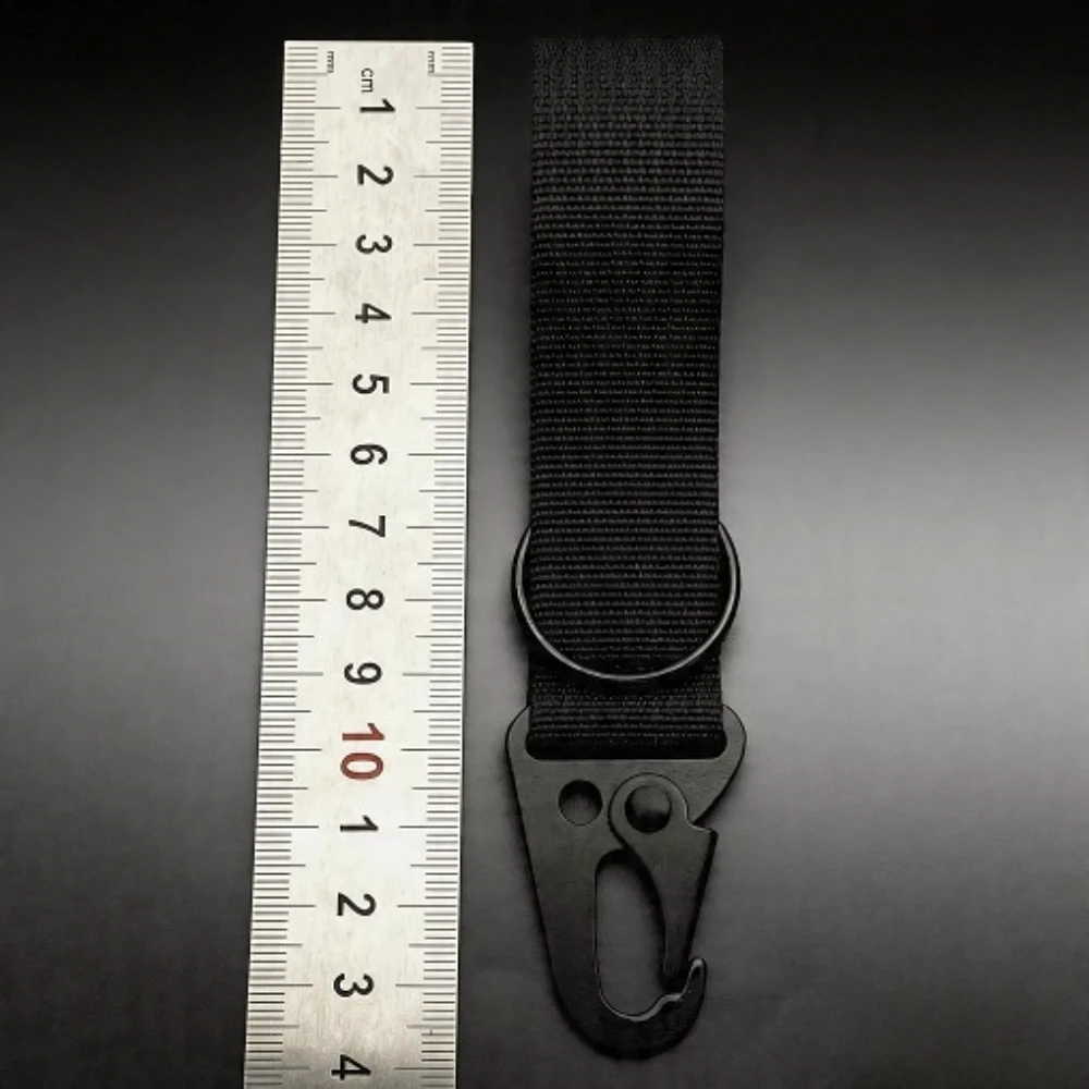 Custom Carabiner Nylon Keychain Hook Holder Webbing Buckle Hanging Backpack Belt Buckle Keyring Camping Hiking Accessory Gifts view 3