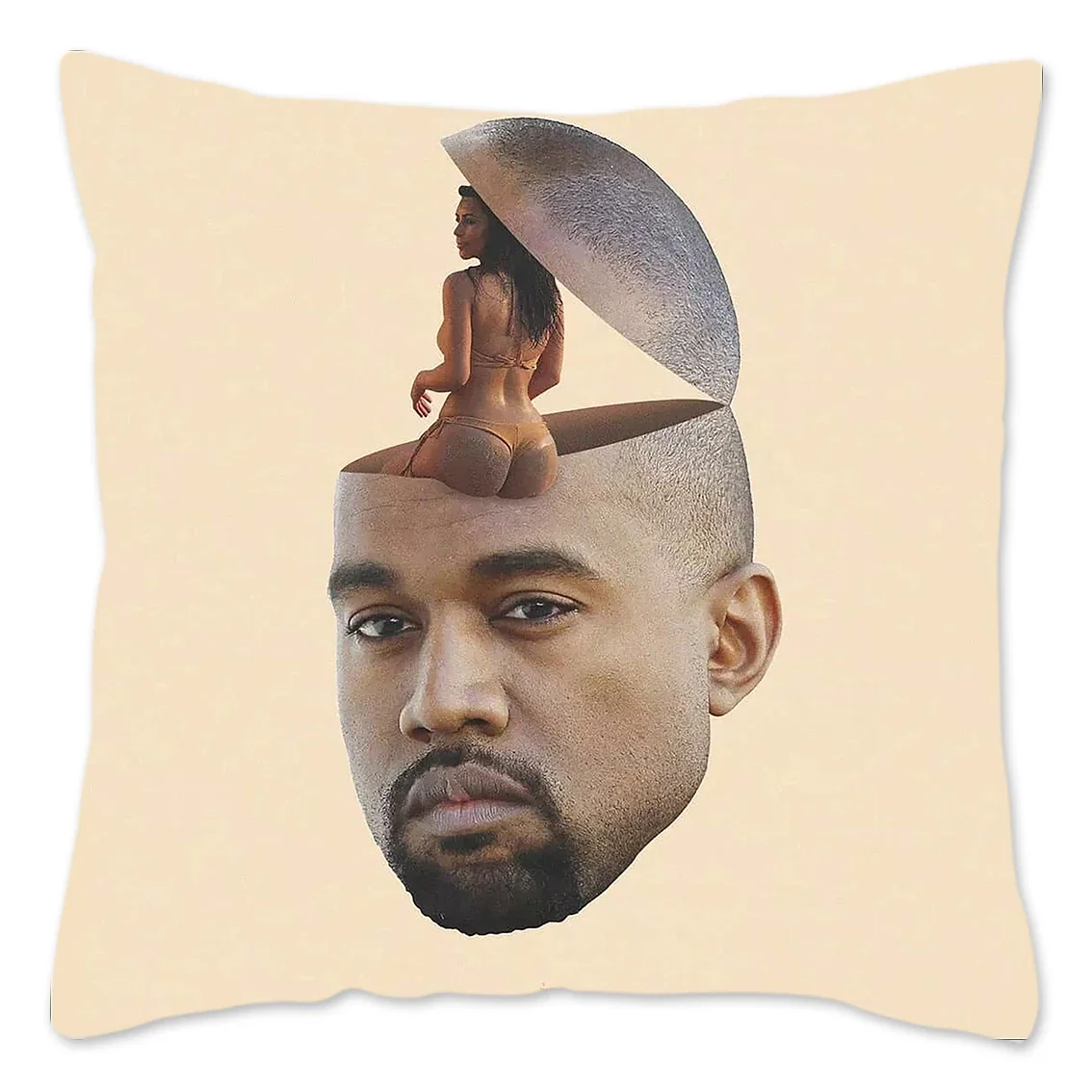 Funny Kanye West Meme Cushion Covers 40x40cm Soft Throw Pillow Case for Sofa Car Square Pillowcase Living Room Decoration