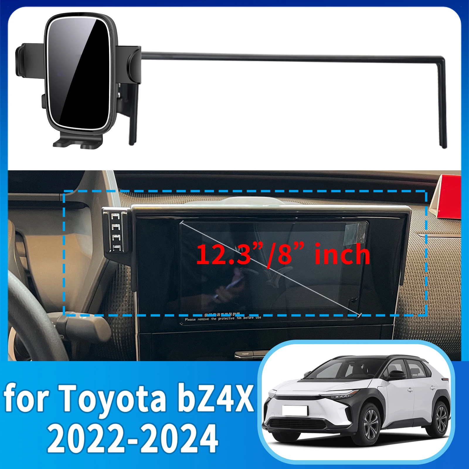 

fit for Toyota bZ4X 2022 2023 2024 Phone Holder, Dashboard Screen Mount Bracket Easy Installation​​ Car accessoires
