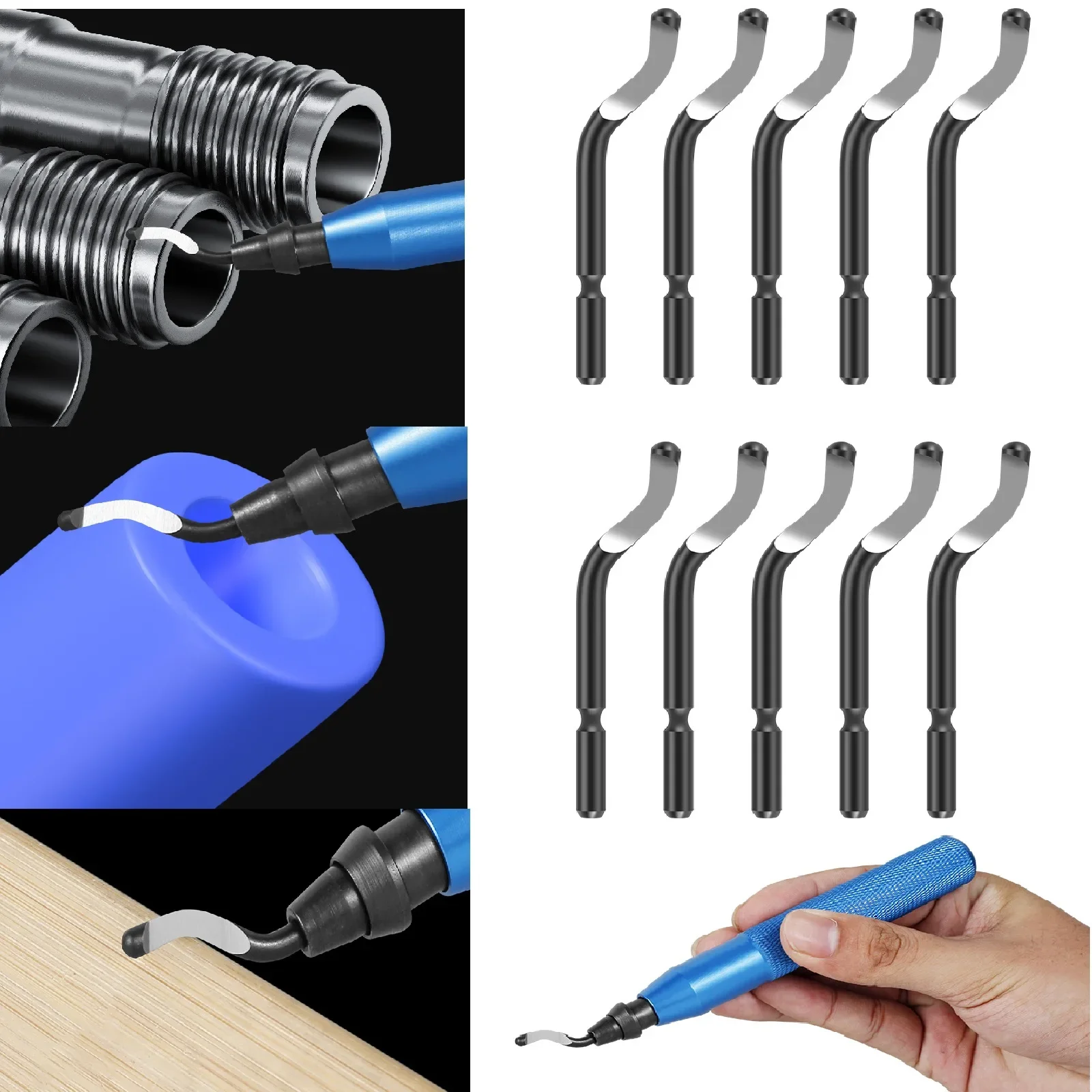 

11 шт., инструмент для удаления заусенцев, триммер для кромок, инструмент для удаления заусенцев, инструмент для удаления кромок для рукоделия, шитья, пластиковый многофункциональный инструмент для отделки