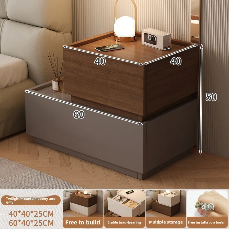 Multi-functional Household Goods Bedside Table Storage Side Bedroom Bedside Table