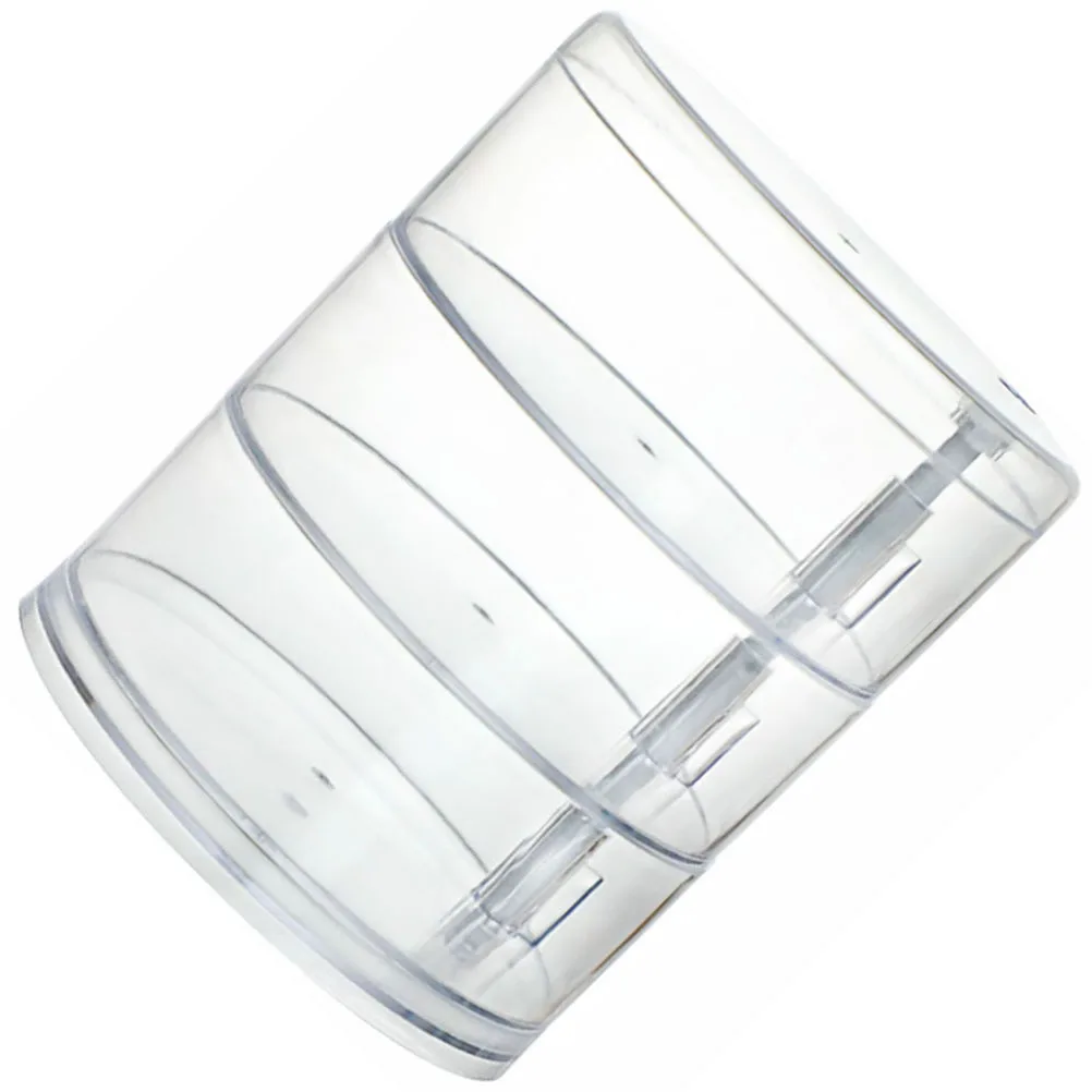 1Pcs Multi-Schicht Rotierenden Schmuck Lagerung Box Transparent Desktop Kosmetik Organizer Schmuck Vitrine Praktische Lagerung