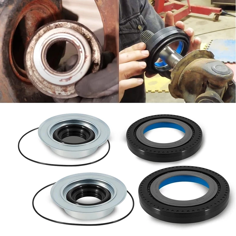 

TM Front Axle Vaccum Knuckle Seal & Hub O-Ring and Dust Seals Kit for 2005-2014 Ford Superduty F250 F350 F450 F550 Dana Super 60