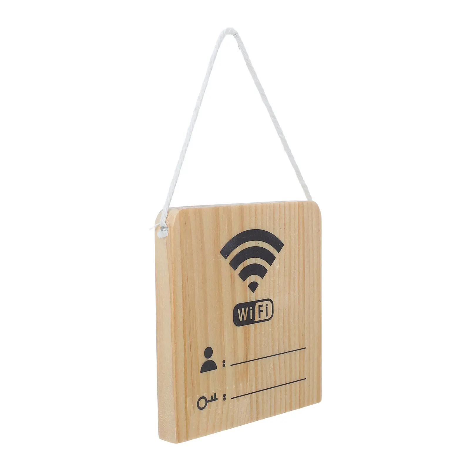 Wooden WiFi Password Sign Hanging Decor for Home Business Guest Room Cafe Bar WiFi Connection Sign Wireless Network Display