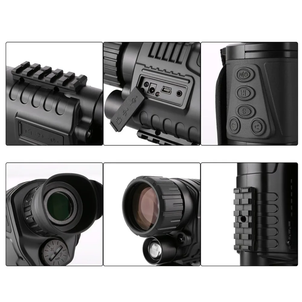 NV300 Infrared Night Vision Goggles Monocular Scope HD Waterproof Telescope for Adults Wildlife Hunting Monitoring Camera