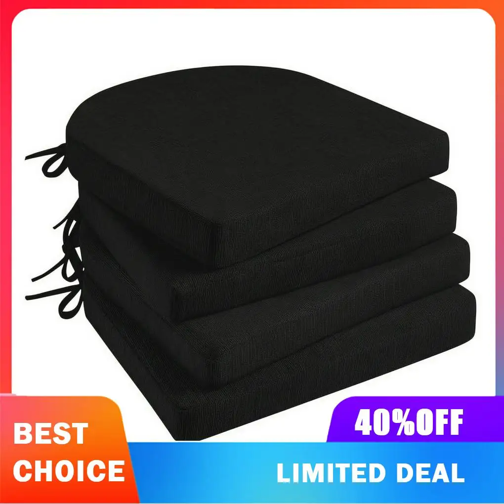 Kitchen Chair Cushions Indoor High Resilience Memory Foam Chair Cushions Comfortable Easy Care