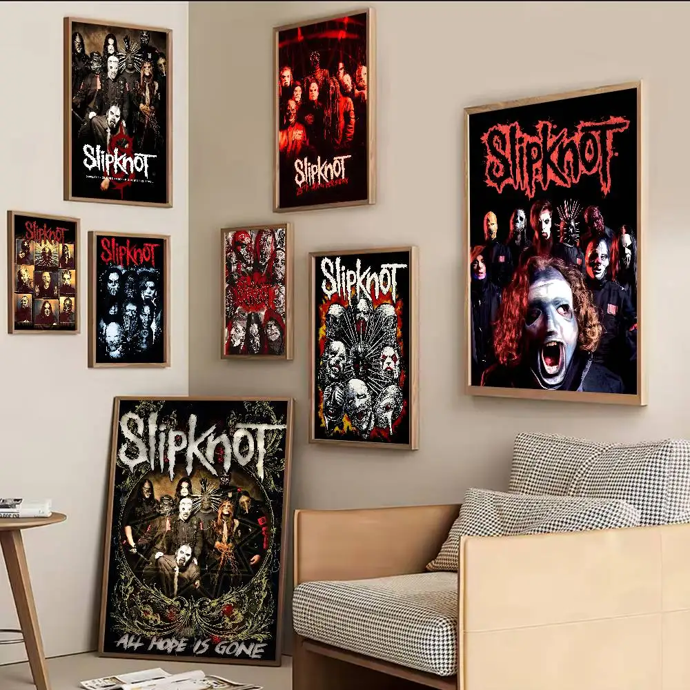 Heavy Metal Band S-Slipknot Self-adhesive Art Poster Fancy Wall Sticker for Living Room Bar Decoration Decorative Painting - view 4