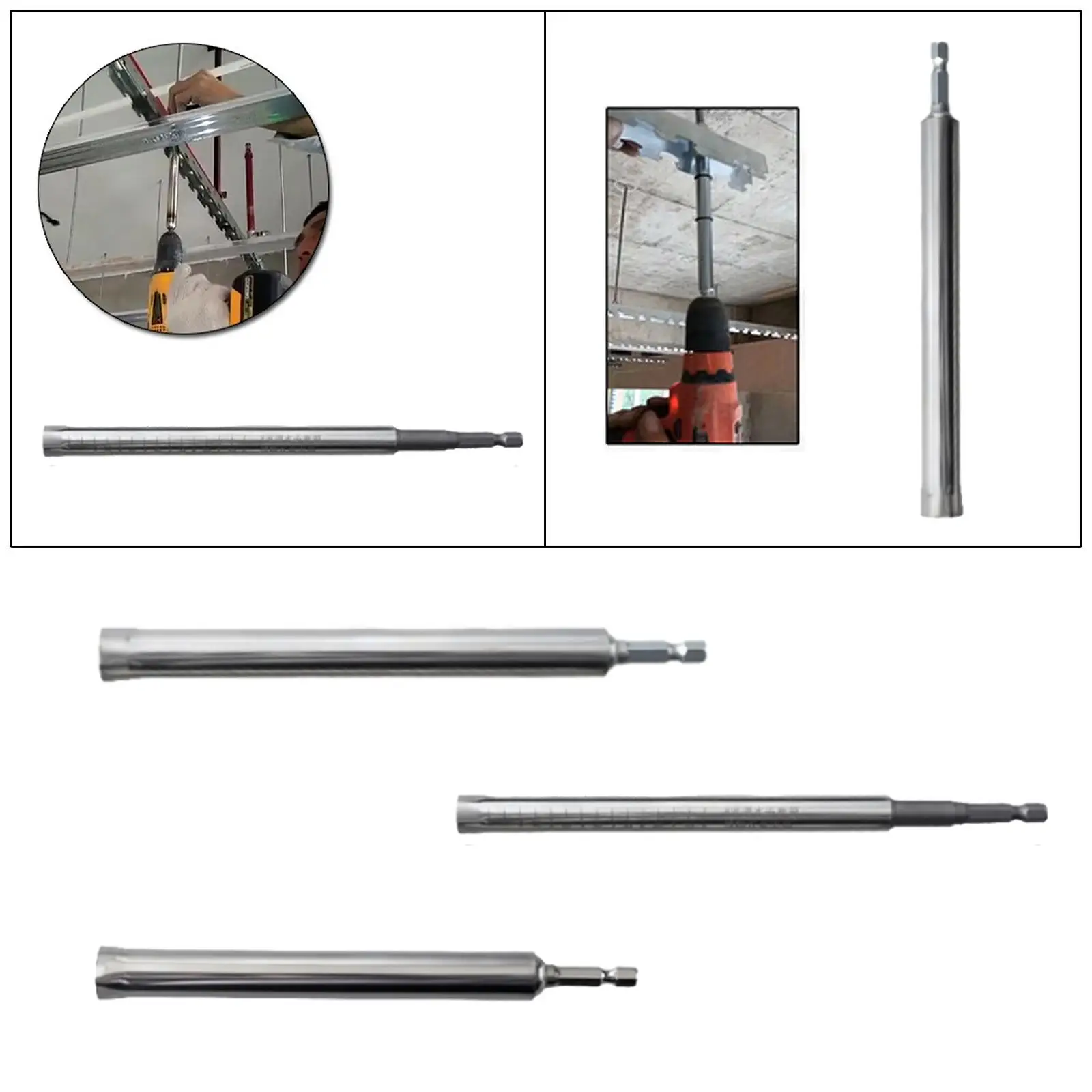 

Удлинитель ударной отвертки для электрической дрели для потолка или воздуховодов, прочный