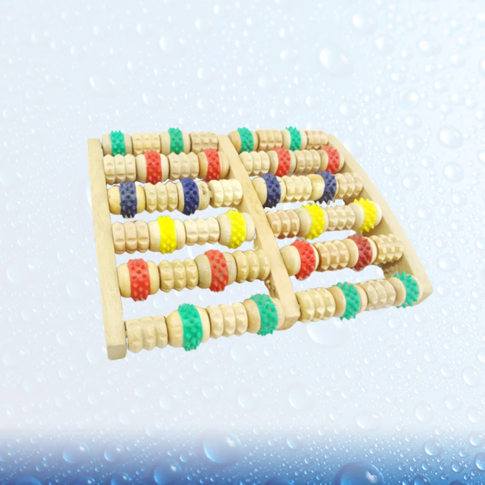 

Foot Massager Nerve Relaxation Tool Accessories Sole of Easy Use Roller Wooden Premium Material