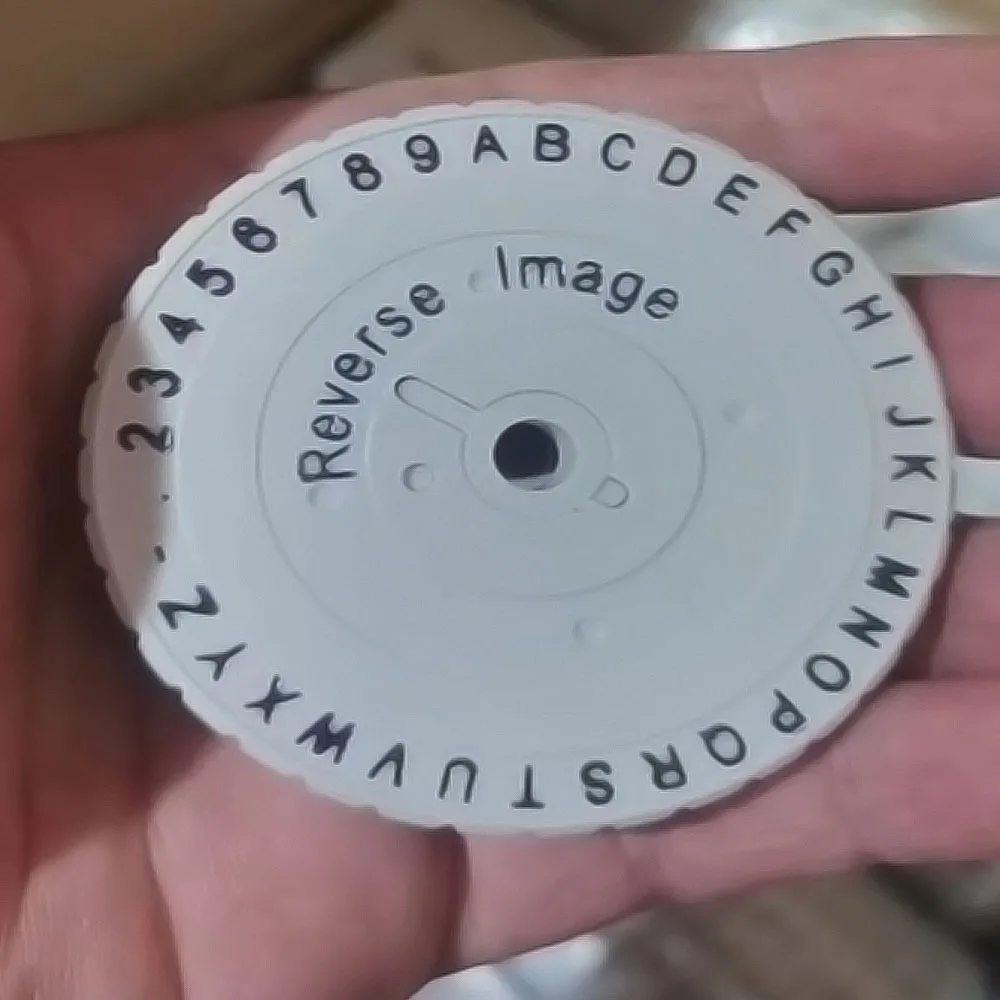 DYMO 1011 Label Printer Character plate (Horizontal Plate), Metal Embosser Original Embosing Wheel