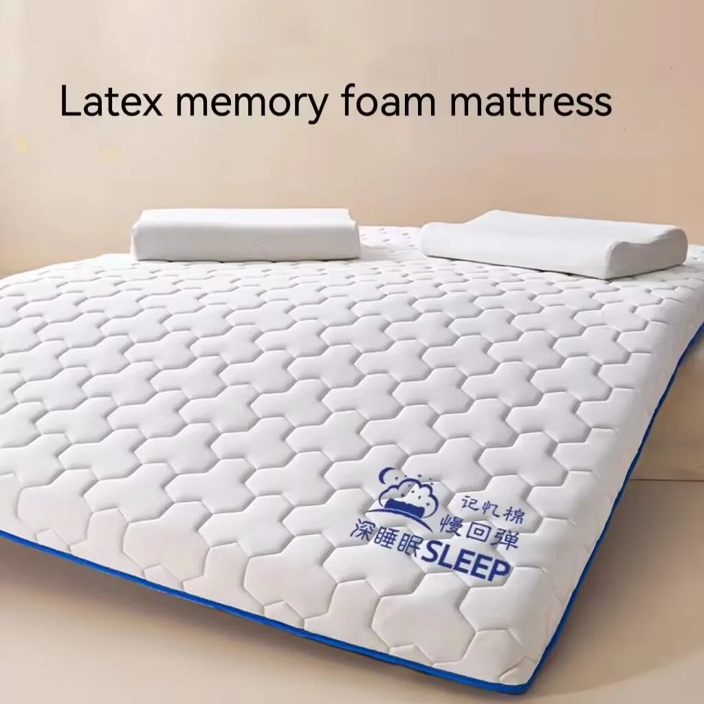 Latex Memory Foam Mattress Cushion Home Bedroom Tatami Student Dormitory Single Double Mattress Topper Sleeping Pad