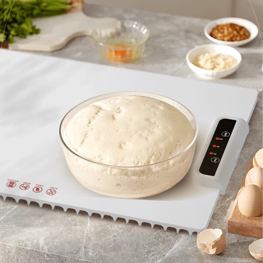 

Foldable Food Warmer with Adjustable Temperature Electric Heating Tray Silicone Fast Heating for Parties Family Gatherings