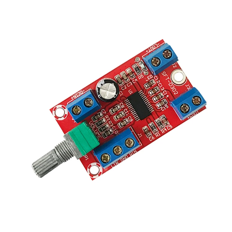 Sft-d302 digital power amplifier board wide voltage 12V  finished product 30W x2 high power power amplifier module