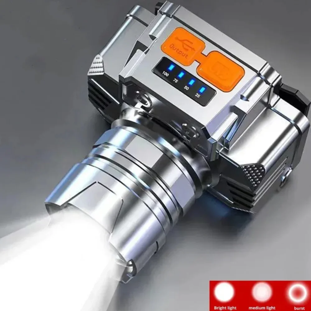 

Light HeadLight Rechargeable Torch Light Front Flashlight Super Bright Waterproof Headlamp Hunting