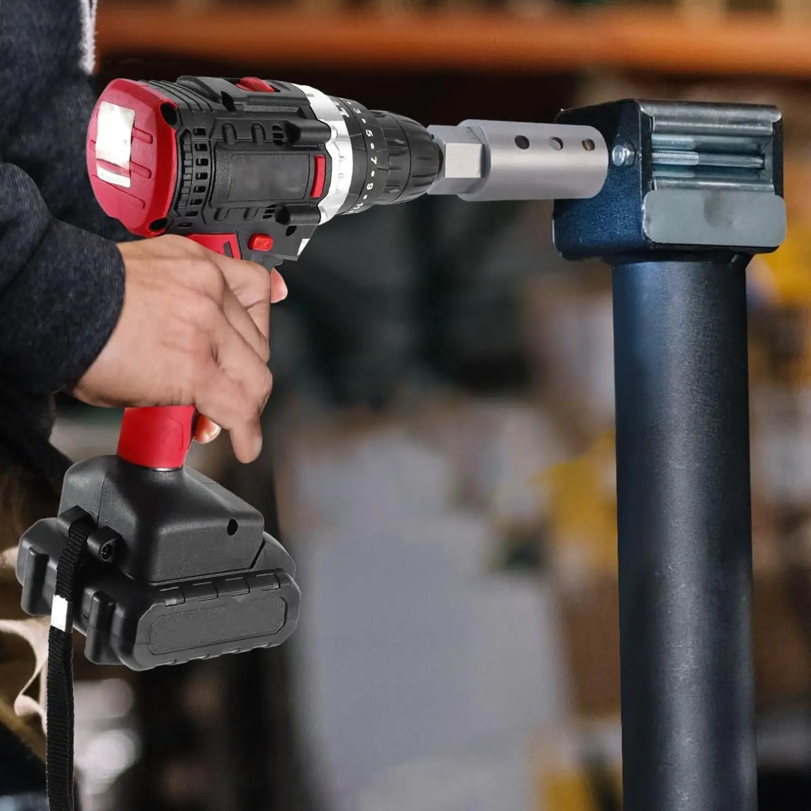 

Jack Drill Adapter Stainless Steel Replacement Cordless Drill Adapter For RV Boat Camper Garage Road Trip Worksite Maintenance