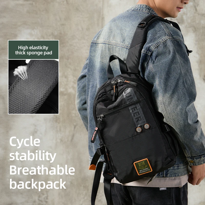 VOLUNTEER Herren-Reiserucksack, Outdoor, Wandern, Klettern, Camping, wasserdicht, große Kapazität, Tagesrucksack für Herren, 1609–08