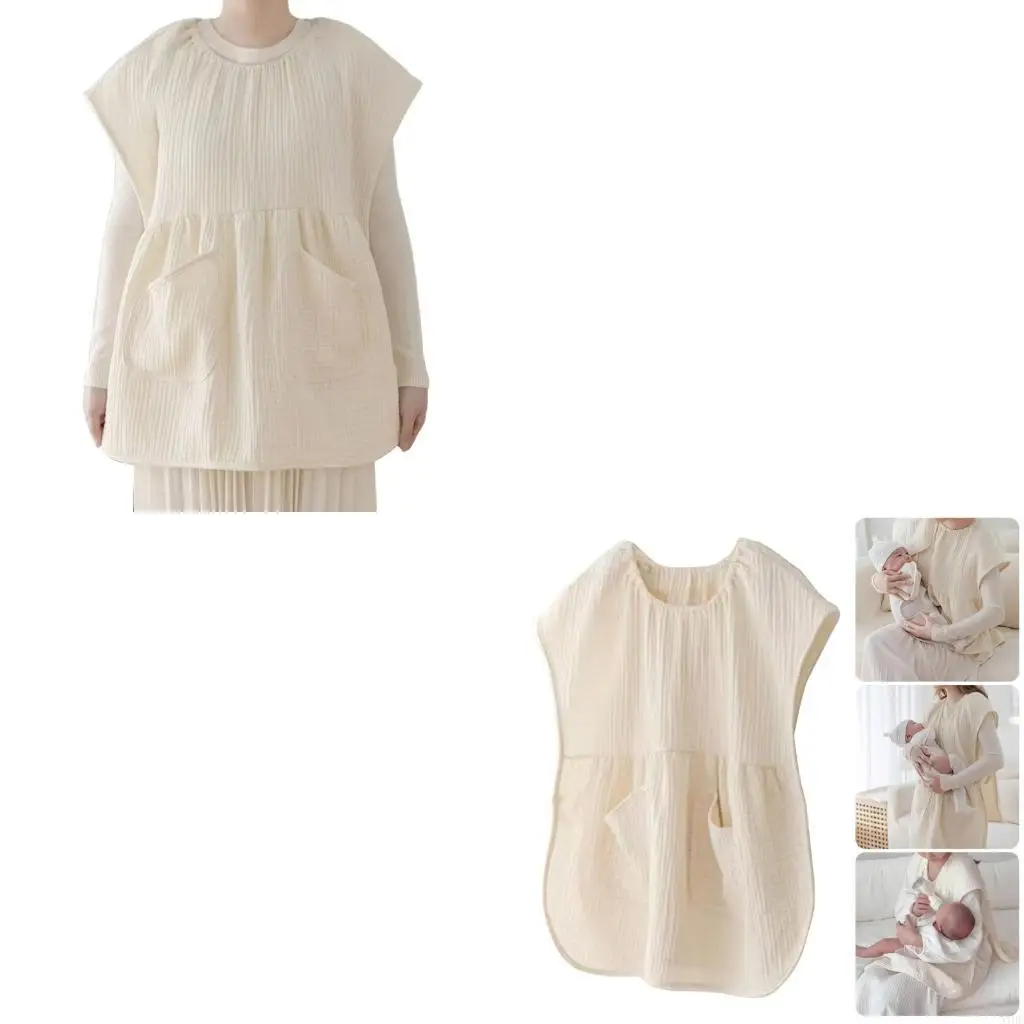 

Four Season Nursing Apron Machine Washable Cotton Design for Practical Parenting