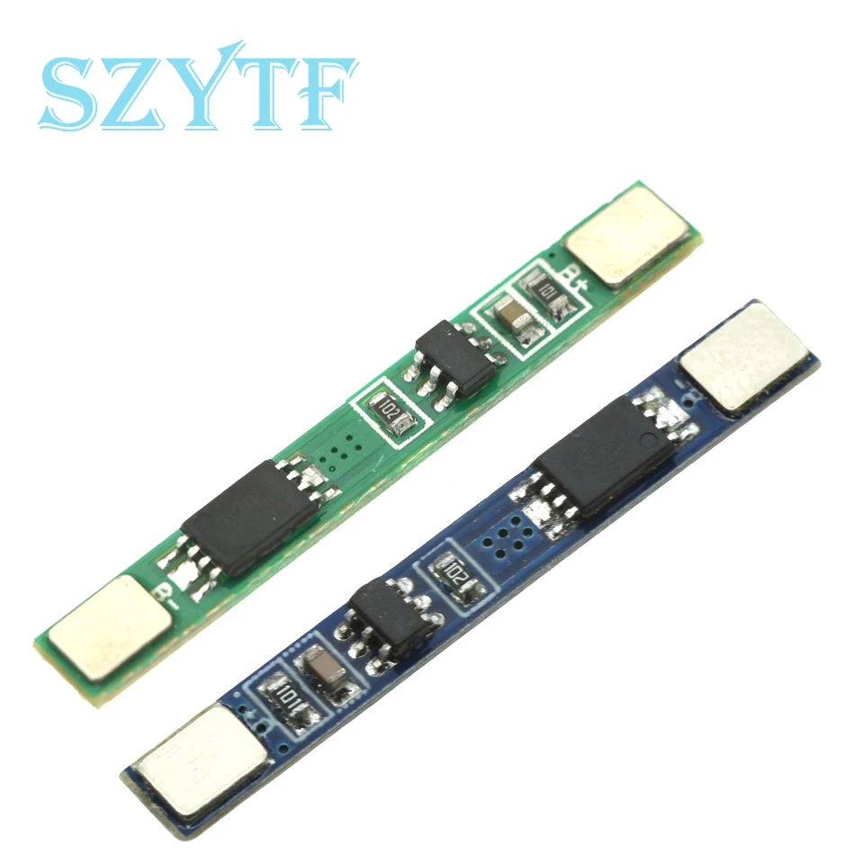10-100PCS 1S 3.2V 3.7V 3A Lithium Li-ion BMS PCM Battery Protection Board Pcm For 18650 32650 Battery