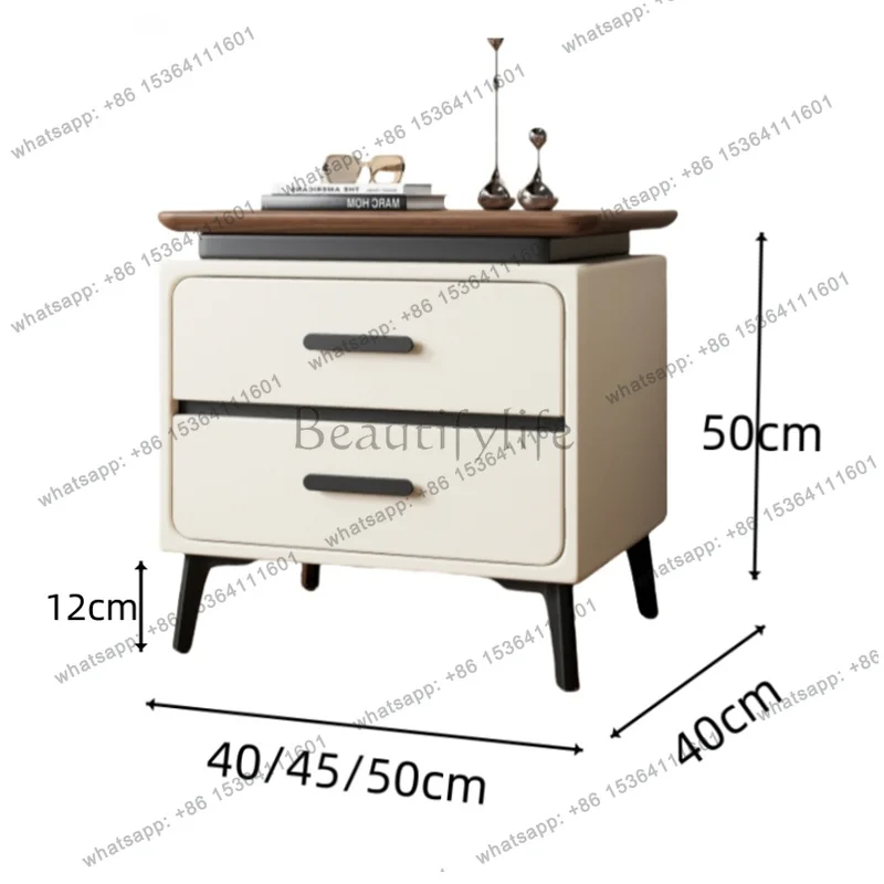 FGDesign Glam Trendy Bedside Table Elegant Simple Nordic Aesthetic Nightstands Style Modern Mesita De Noche Bedroom Furniture