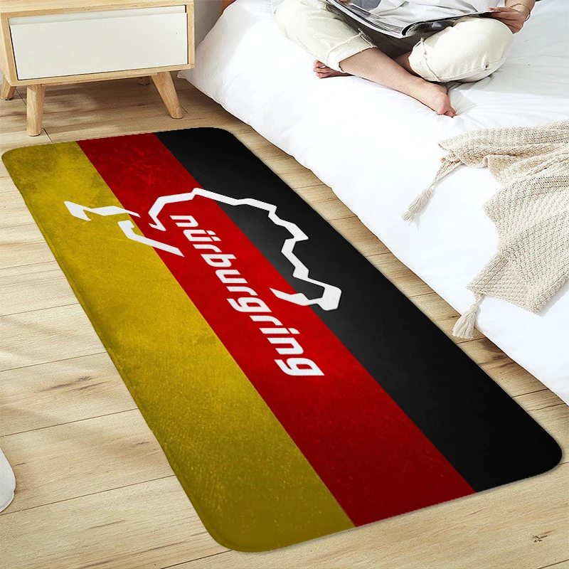 Non Slip Carpet for Bedroom N-Nurburgrings Sleeping Room Rugs Entrance Door Doormat Foot Mat Useful Things for Home Decorations