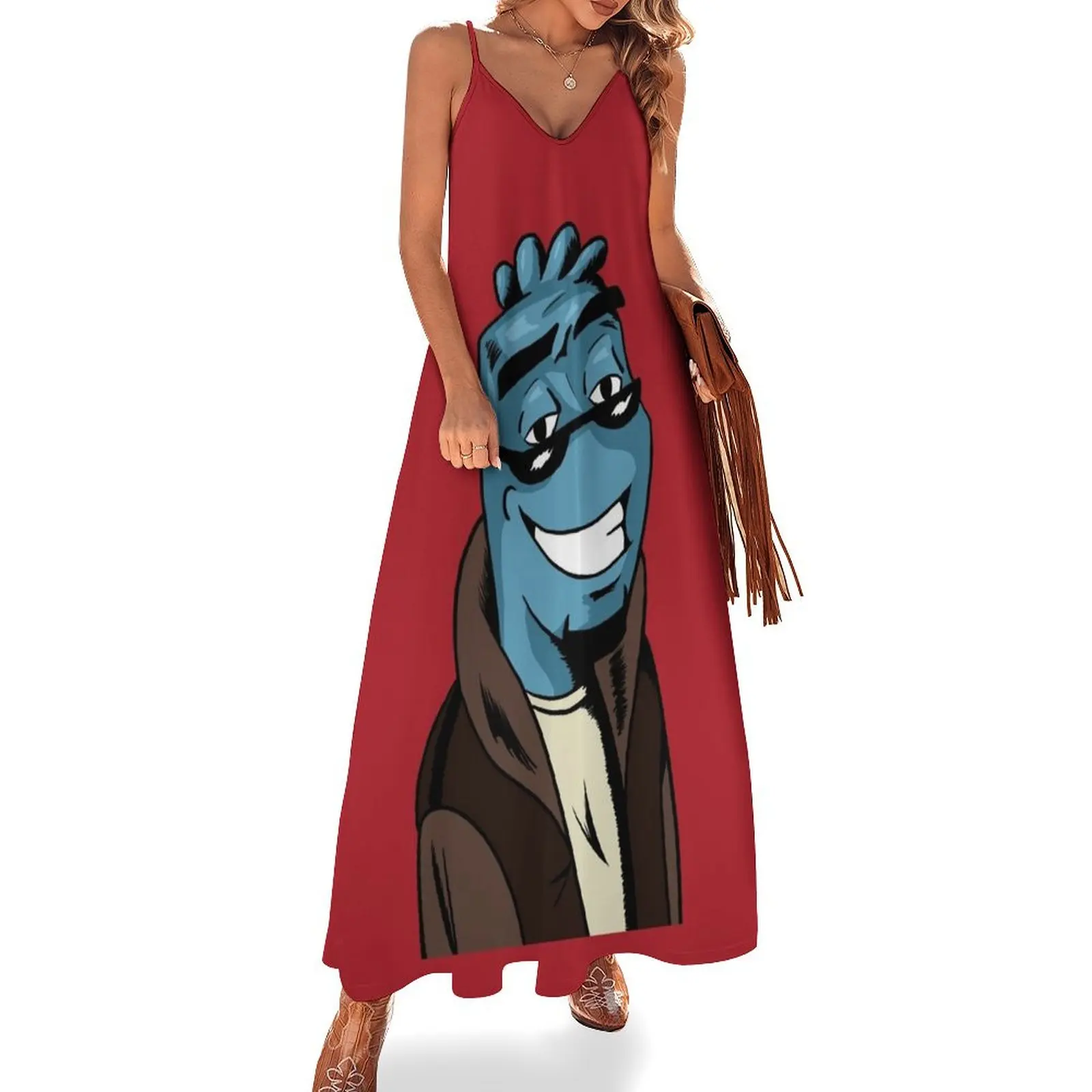 

Osmosis Jones Sleeveless Long Dress women's evening dresses 2025 Women's summer long dress Women's long dress