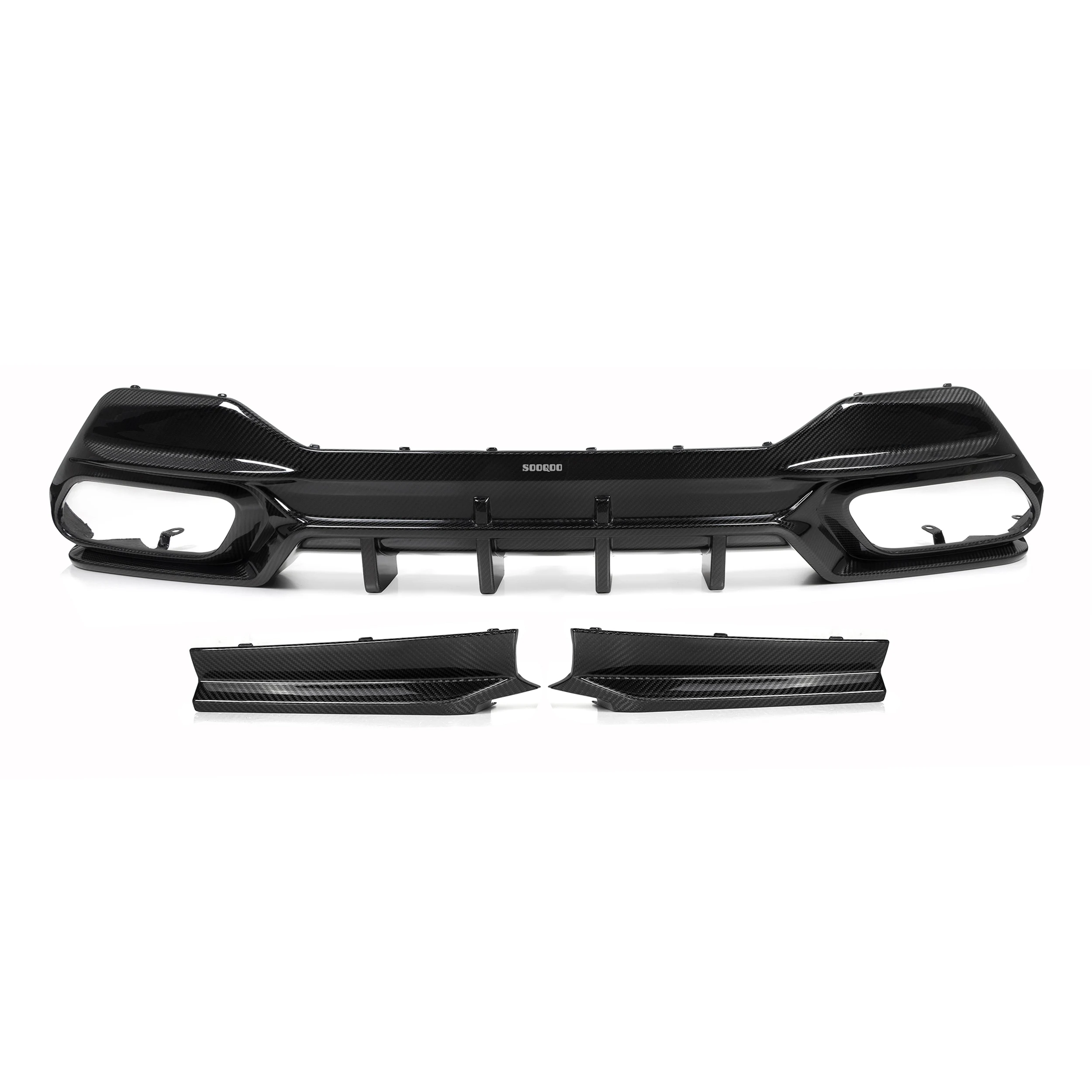 

Dry Carbon Fiber Diffuser Splitters SQ Style for BMW 8 Series G16 4- Door 2020-IN Dry Carbon Fiber G16 Rear Bumper Diffuser