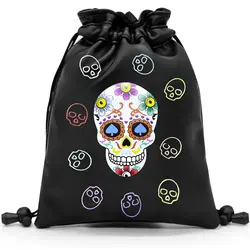 Funny Golf Valuables Pouch, PU Leather Golf Tee Pouch with Drawstring Closure Golf Ball Handbag Portable Ball Pouch
