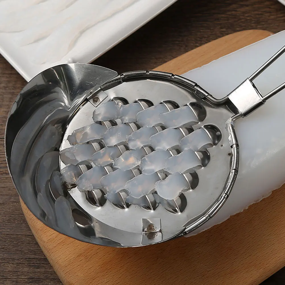 

1Pcs Bean Jelly Scraper Stainless Steel Scraping Tool Kitchen Gadget Lightweight Portable Hanging Hole Easy Clean