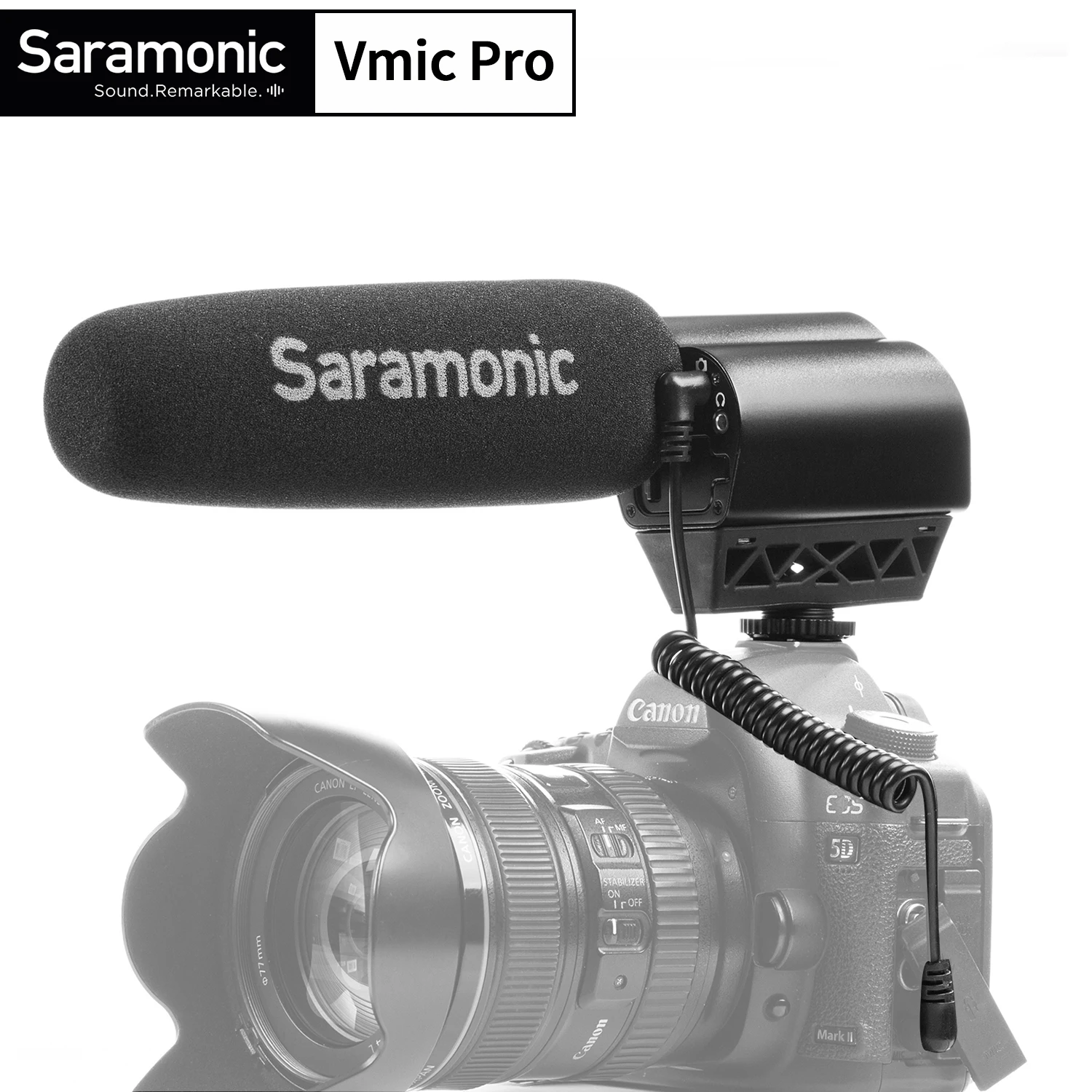 

Saramonic Vmic Pro Shotgun Microphone Super Cardioid Condenser Mic for DSLR DV Cell Phone in Photography Interview Application